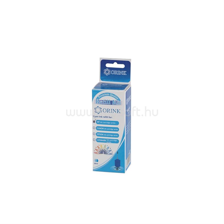 ORINK Utángyártott Ink Hp refill kit cyan 30ml ORINK