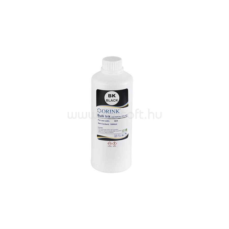 ORINK Utángyártott Ink Hp Universal dye black 1l ORINK