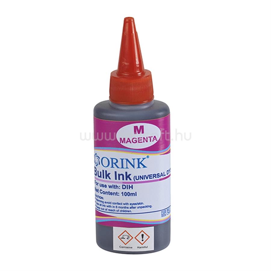 ORINK Utángyártott Ink Hp Universal dye magenta 100ml ORINK