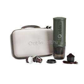 OUTIN Nano akkumulátoros hordozható kávéfőző + tok (zöld) OTEM-01-FG-BAG small