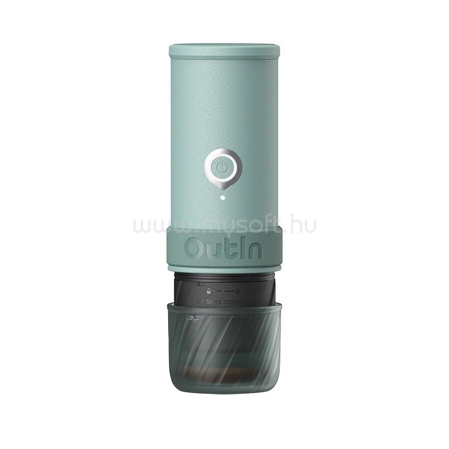OUTIN Mino Portable Electric Espresso Machine, model OTEM-MO-01-AA-CG, color Canyon Green
