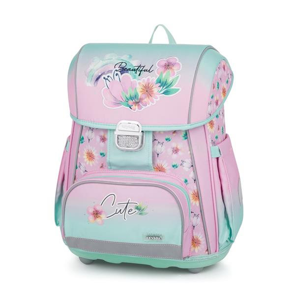 OXYBAG Premium Cool Flowers iskolatáska