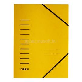 PAGNA A4 behajtófül nélküli sárga karton gumismappa 24001-05 small