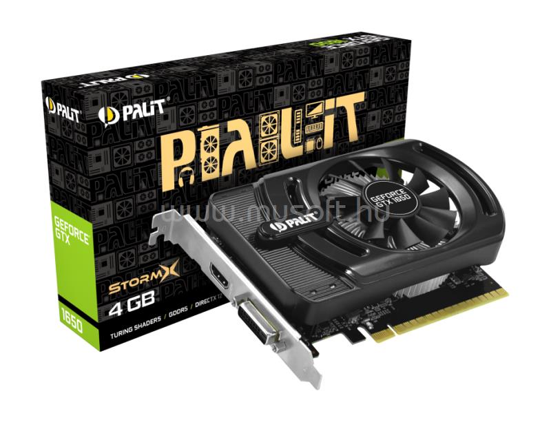 PALIT GeForce GTX 1650 StormX 4GB DDR5 videokártya