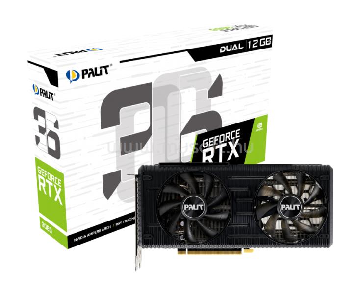 PALIT Videokártya nVidia RTX3060 Dual 12GB GDDR6