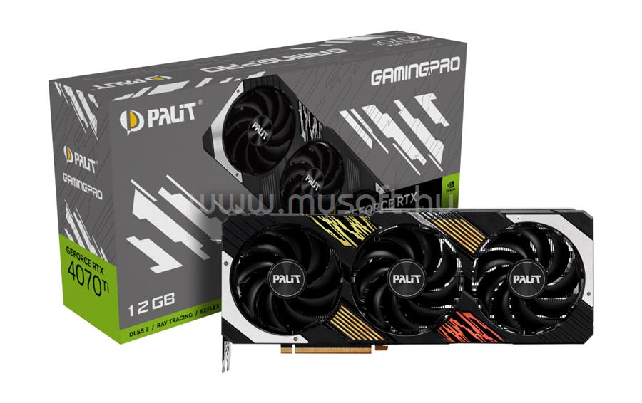 PALIT Videokártya nVidia GeForce RTX 4070 Ti GamingPro 12GB GDDR6X