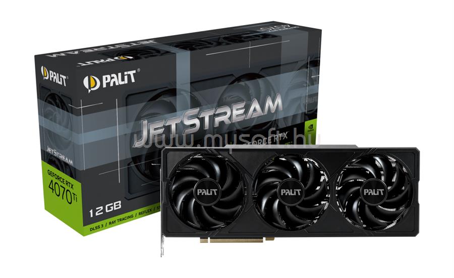 PALIT Videokártya nVidia GeForce RTX 4070 Ti JetStream 12GB GDDR6X