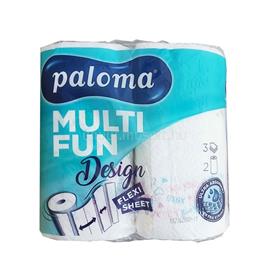 PALOMA KT MULTI FUN 3 rétegű 145lap színes 2 tekercs/csomag papírtörlő PHPT small
