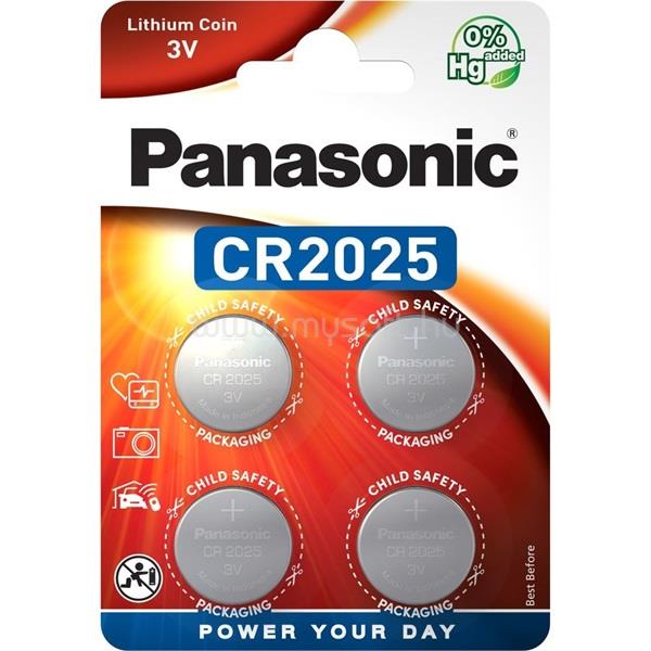 PANASONIC CR2025 3V lítium gombelem 4db/csomag