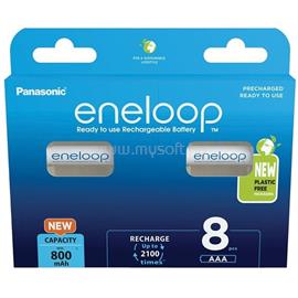 PANASONIC eneloop BK-4MCDE/8BE AAA 800mAh mikro ceruza akku 8db/csomag BK4MCDE-8BE small