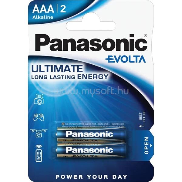 PANASONIC EVOLTA LR03EGE/2BP 1,5V AAA/mikro szupertartós alkáli elem 2 db/csomag