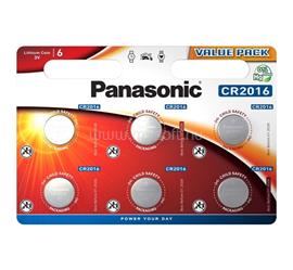 PANASONIC gombelem CR2016, lítium, 6db/csomag CR-2016EL/6BP small