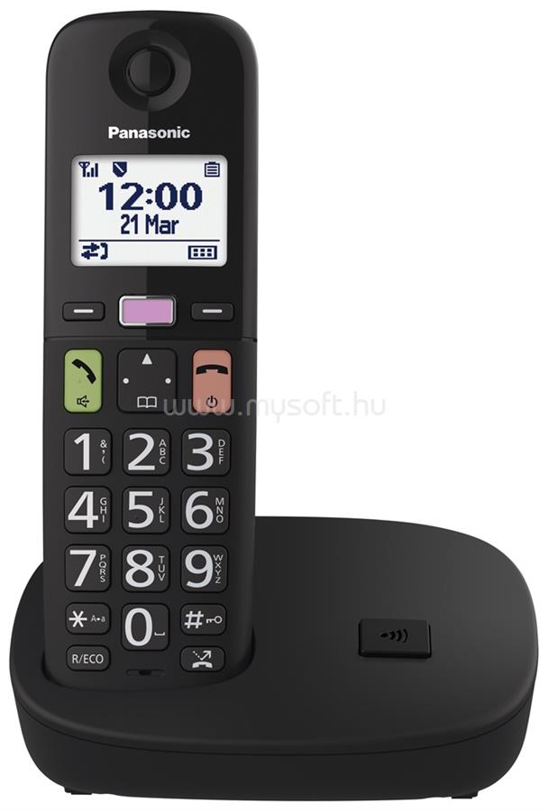 PANASONIC KX-TGU110FXB telefon készülék vezeték nélküli, DECT, FEKETE