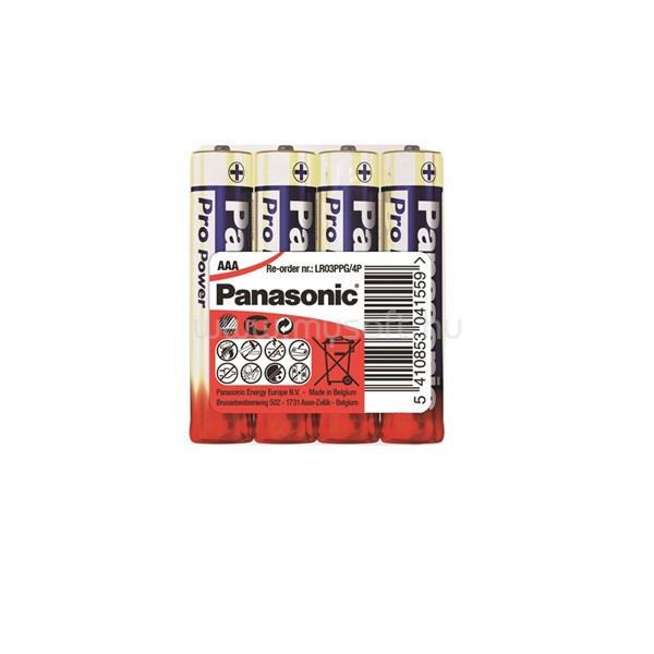 PANASONIC LR03PPG/4P 1,5V AAA/mikro tartós alkáli elem 4 db/csomag fóliás