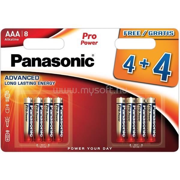 PANASONIC LR03PPG/8BW 1,5V AAA/mikro tartós alkáli elem 8 db/csomag