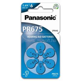 PANASONIC PR-675(44)/6LB PR675 cink-levegő hallókészülék elem 6 db/csomag PR675-6LB small