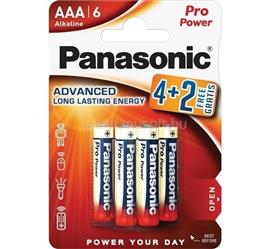 PANASONIC PRO POWER tartós elem AAA, alkáli, 6db/csomag LR03PPG/6BP_4+2F small
