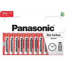 PANASONIC Red Zinc AAA mikro ceruza 1.5V cink-mangán tartós elem 12db/csomag R03RZ/12HH small