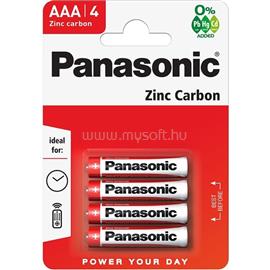 PANASONIC RedZinc R03RZ/4BP AAA/mikro cink-mangán tartós elem 4 db/csomag R03R-4BP small