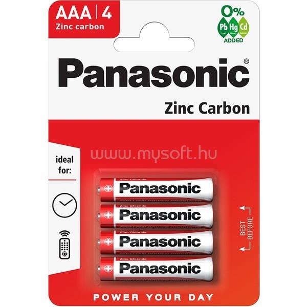 PANASONIC RedZinc R03RZ/4BP AAA/mikro cink-mangán tartós elem 4 db/csomag