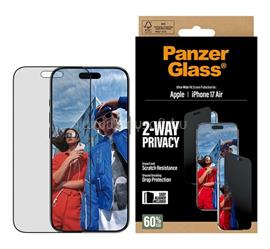 PANZERGLASS 2-WAY PRIVACY ULTRA-WIDE EASYALIGNER képernyővédő üveg betekintés ellen, karcálló + segédkeret, FEKETE PANZERGLASS_PG74944 small