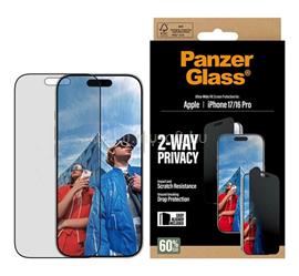 PANZERGLASS 2-WAY PRIVACY ULTRA-WIDE EASYALIGNER képernyővédő üveg betekintés ellen, karcálló + segédkeret, FEKETE PANZERGLASS_PG93414 small