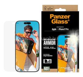 PANZERGLASS iPhone 17 Pro ANTI-REFLECTIVE ARMOR EASYALIGNER képernyővédő üveg tükröződésmentes + segédkeret ÁTLÁTSZÓ PANZERGLASS_PG93930 small