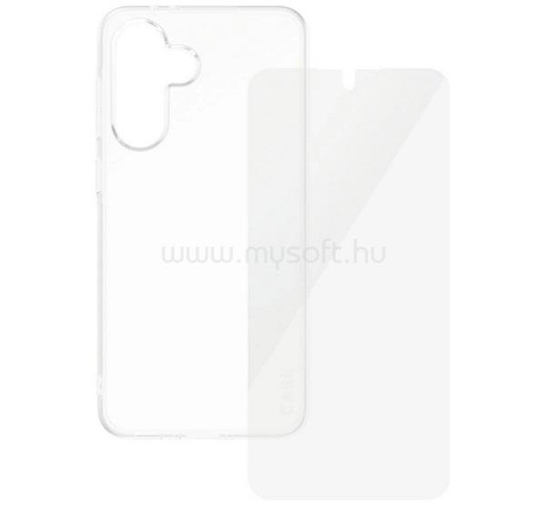 PANZERGLASS PANZERGLASS CARE FASHION 2IN1 szilikon telefonvédő ütésállóság, légpárnás keret + képernyővédő üveg, ÁTLÁTSZÓ