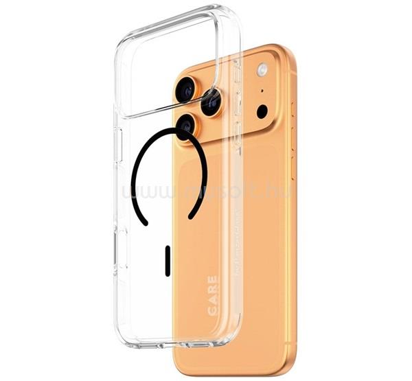 PANZERGLASS PANZERGLASS CARE FLAGSHIP URBAN EXPLORER CASE szilikon telefonvédő ütésállóság, MagSafe, ÁTLÁTSZÓ/FEKETE