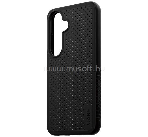 PANZERGLASS Samsung S25 PANZERGLASS CARE HEAT BEAT műanyag telefonvédő légáteresztő, kameravédő, FEKETE
