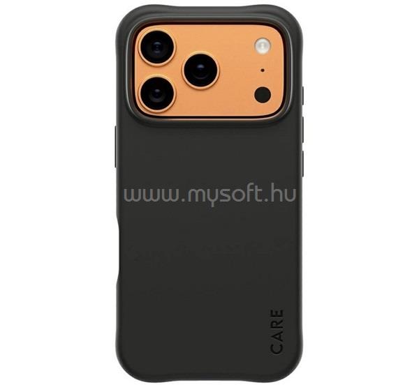 PANZERGLASS iPhone 18 Pro / 17 Pro PANZERGLASS CARE SAMBA szilikon telefonvédő ütésállóság, MagSafe, FEKETE