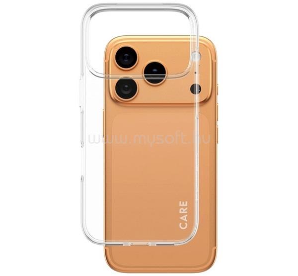 PANZERGLASS iPhone 18 Pro / 17 Pro PANZERGLASS CARE SLIM X-RAY szilikon telefonvédő ütésállóság, kameravédő, ÁTLÁTSZÓ