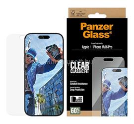 PANZERGLASS iPhone 17 / 16 Pro CLASSIC FIT EASYALIGNER képernyővédő üveg oleofób réteg + segédkeret ÁTLÁTSZÓ PANZERGLASS_PG97490 small