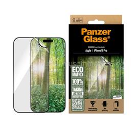 PANZERGLASS iPhone 16 Pro ECO MATRIX képernyővédő üveg flexibilis, karcálló + segédkeret, ÁTLÁTSZÓ PANZERGLASS_2870 small