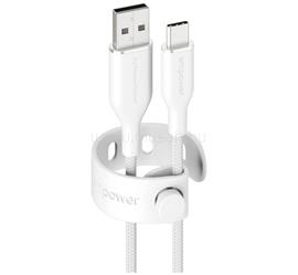 PANZERGLASS PANZERGLASS Empower Racing adatkábel USB - Type-C, 120cm, EZÜST/FEHÉR PANZERGLASS_EM30290 small