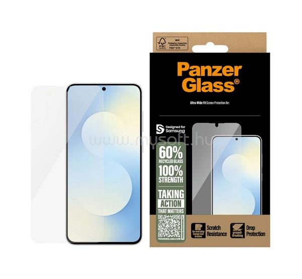 PANZERGLASS Samsung A57 5G ULTRA-WIDE FIT képernyővédő üveg 3D, ütésállóság, ÁTLÁTSZÓ