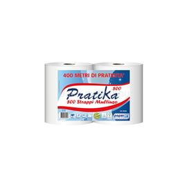 PAPERDI Ipari törlő 2 rétegű tekercses átmérő: 26 cm 800 lap/tek 2 tekercs/karton Pratika 800_BI8S800 PAPERDI_63284 small