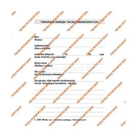 PÁTRIA DESIGN 14 év alatti gyermekeknek egészségügyi könyv nyomtatvány C.3341-49/UJ small