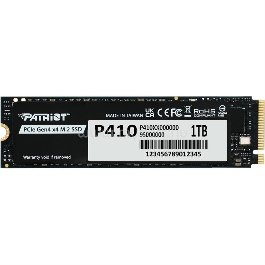PATRIOT P410 1TB PCIe Gen 4 x4 M.2 SSD