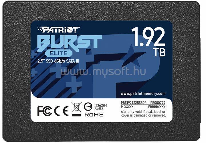 PATRIOT SSD 1,92TB 2,5" SATA Burst Elite