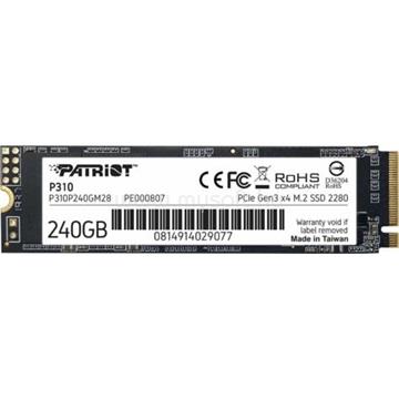 PATRIOT SSD 240GB M.2 2280 NVMe PCIe P310