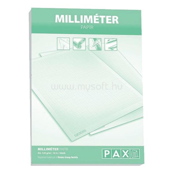 PAX A4 120g 10ív/tömb milliméter papír