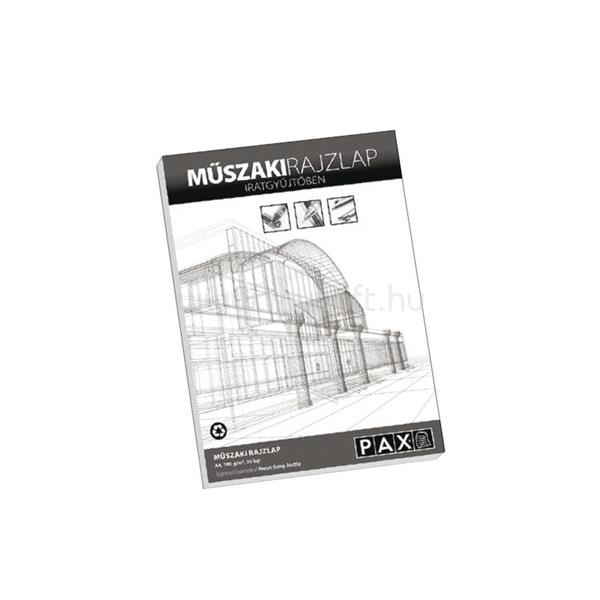 PAX A4 famentes műszaki 20 lap/csomag rajztömb