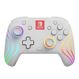 PDP Afterglow Wave Nintendo Switch RGB LED Lighting vezeték nélküli kontroller (fehér) 500-238-WH small