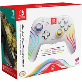 PDP Afterglow Wave Nintendo Switch RGB LED Lighting vezeték nélküli kontroller (fehér) 500-238-WH small