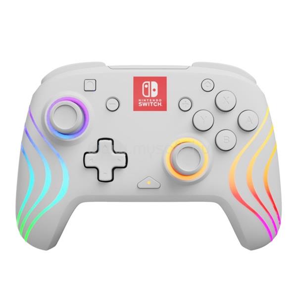 PDP Afterglow Wave Nintendo Switch RGB LED Lighting vezeték nélküli kontroller (fehér)