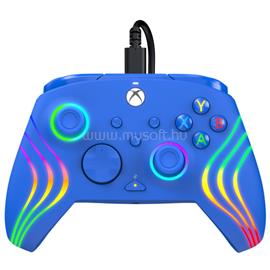 PDP Afterglow Wave Xbox Series X|S/Xbox One/PC RGB LED kék vezetékes kontroller 049-024-BL small