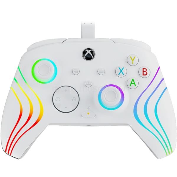 PDP Afterglow WAVE Xbox Series X|S/Xbox One/PC vezetékes fehér kontroller