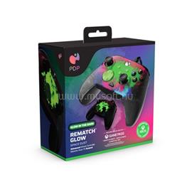 PDP Rematch Glow Adevanced Xbox Series X|S/Xbox One/PC Space Dust Glow in the Dark vezetékes kontroller 049-023-SPDT small