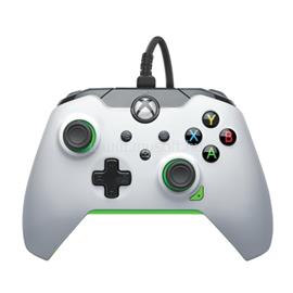 PDP Xbox Series X|S/Xbox One/PC 3,5 mm audio vezetékes kontroller (neon fehér) 049-012-WG small